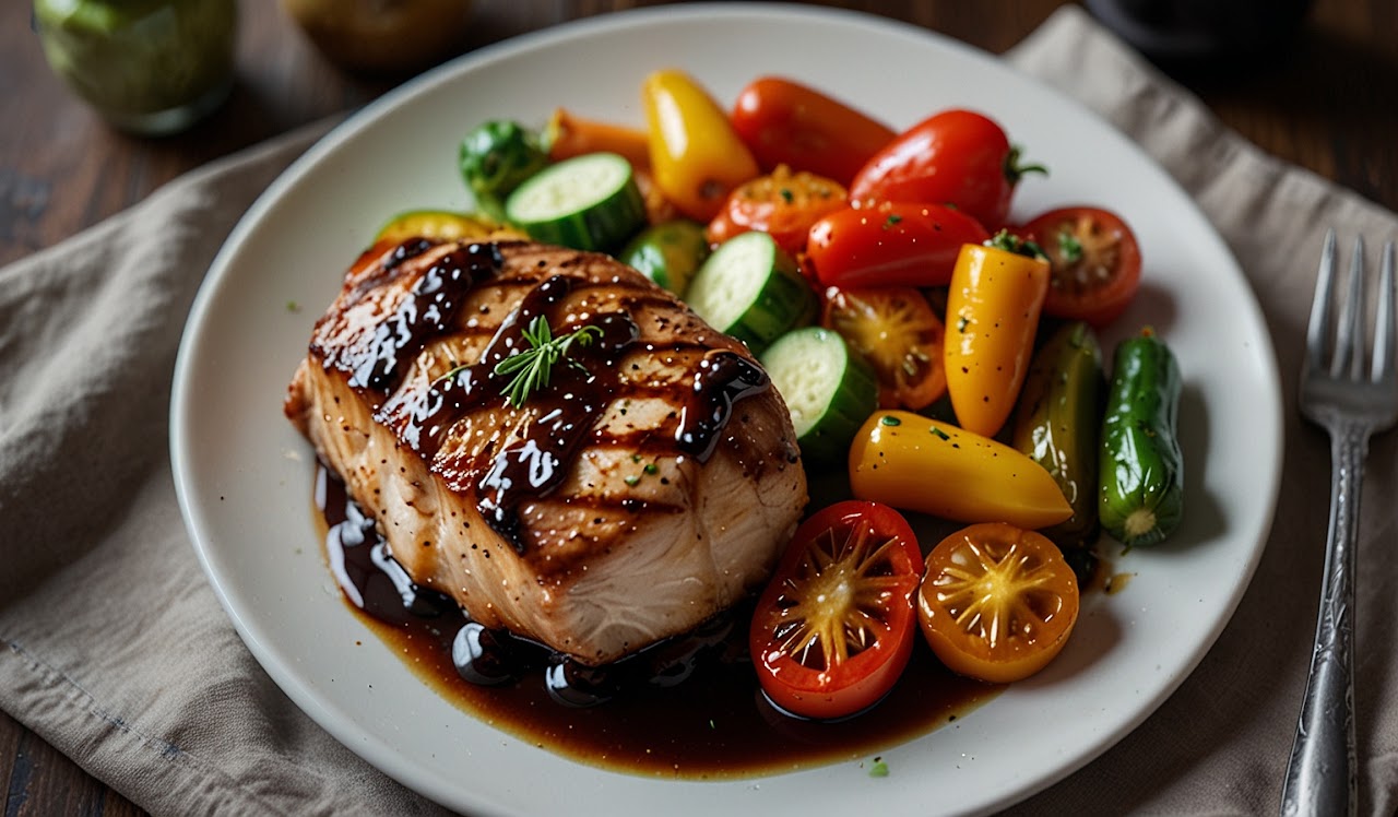Balsamic Glazed Chicken & Veggies