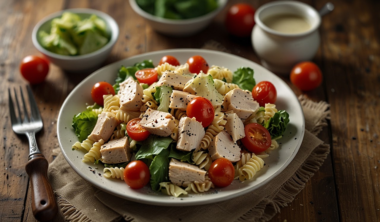 Chicken Caesar Pasta Salad