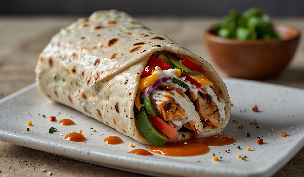 Chipotle Ranch Grilled Chicken Burrito