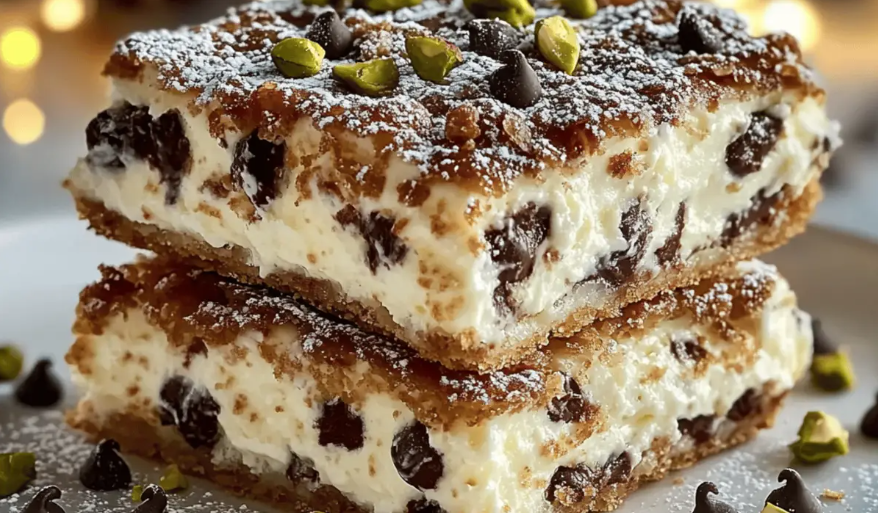 Classic Cannoli Squares