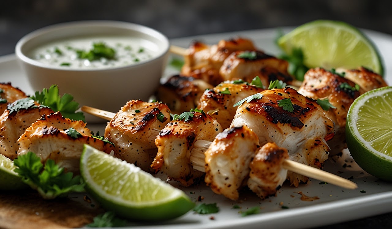 Coconut-Lime Chicken Skewers