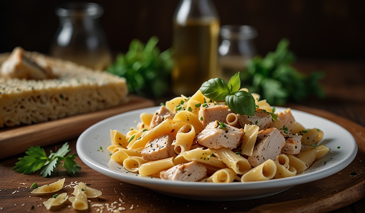 Creamy Garlic Chicken Pasta