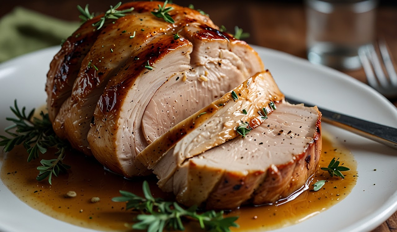 Easy Maple Glazed Roasted Turkey Breast