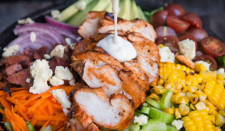Grilled Buffalo Chicken Salad