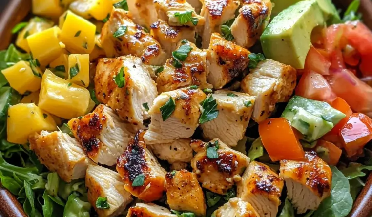 Hawaiian Chicken Salad Bowl