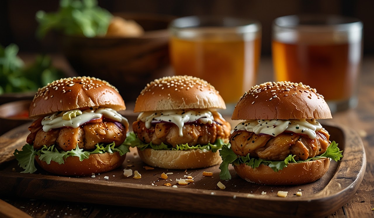 Honey Garlic Chicken Sliders