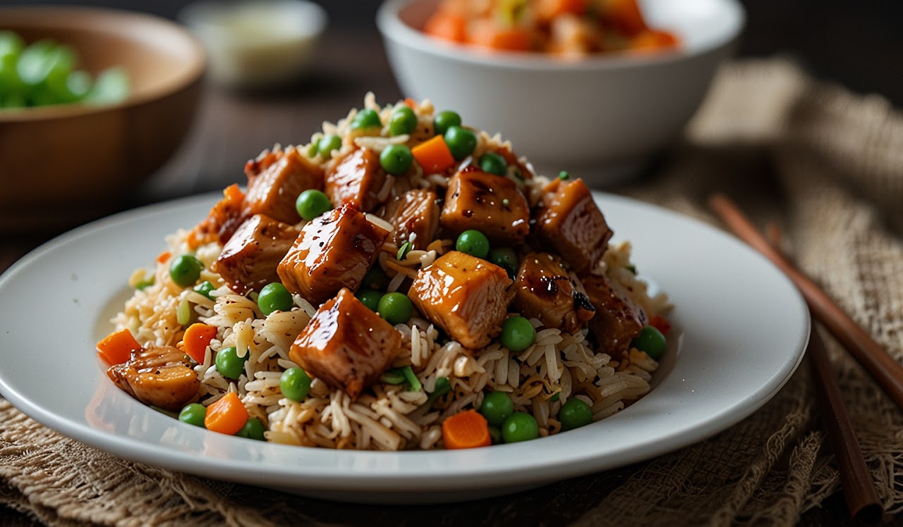 Japanese BBQ Chicken Fried Rice