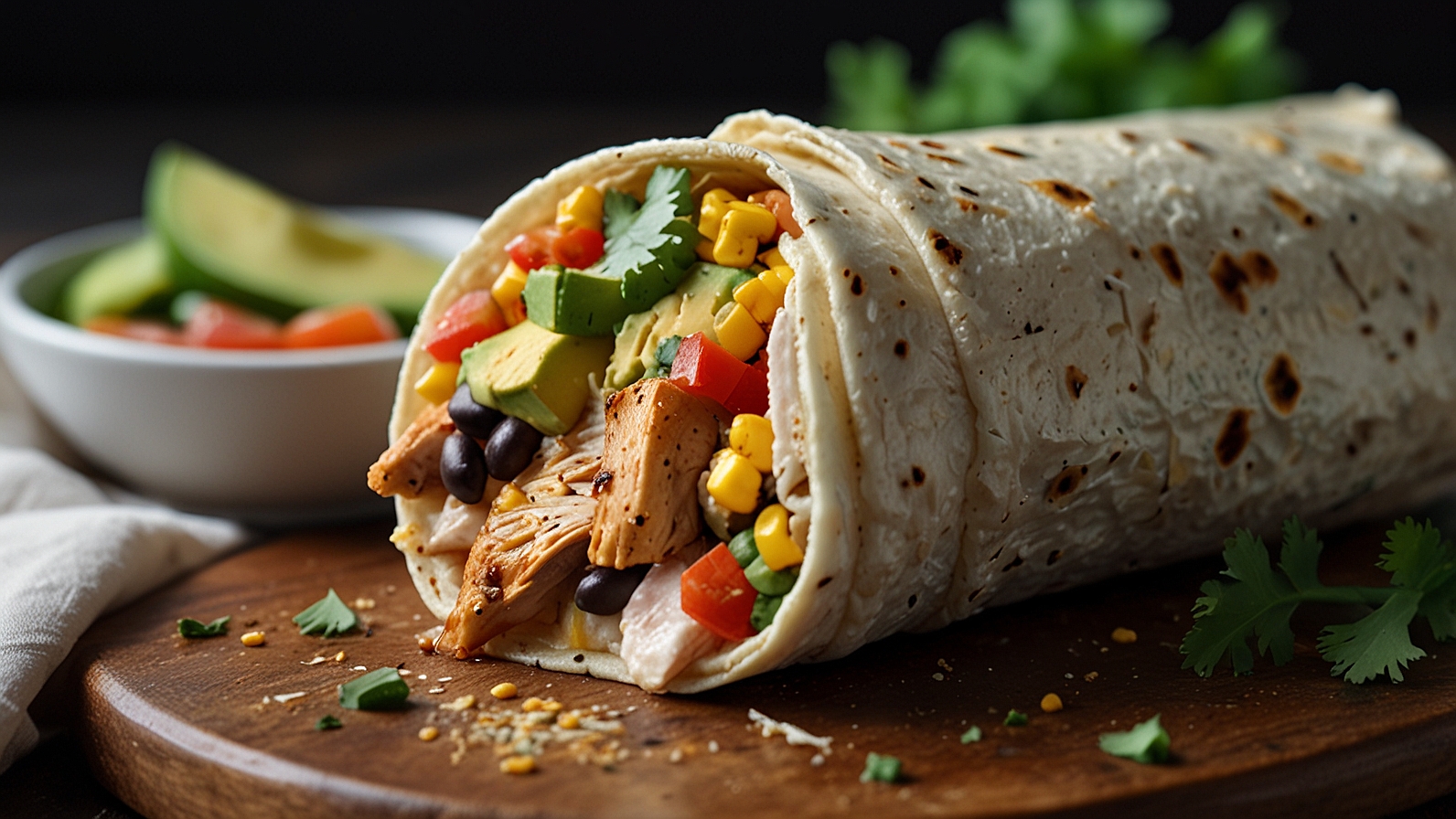 Chicken Avocado Burrito