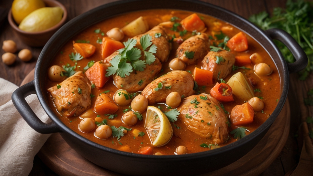 One Pot Moroccan Chicken Stew