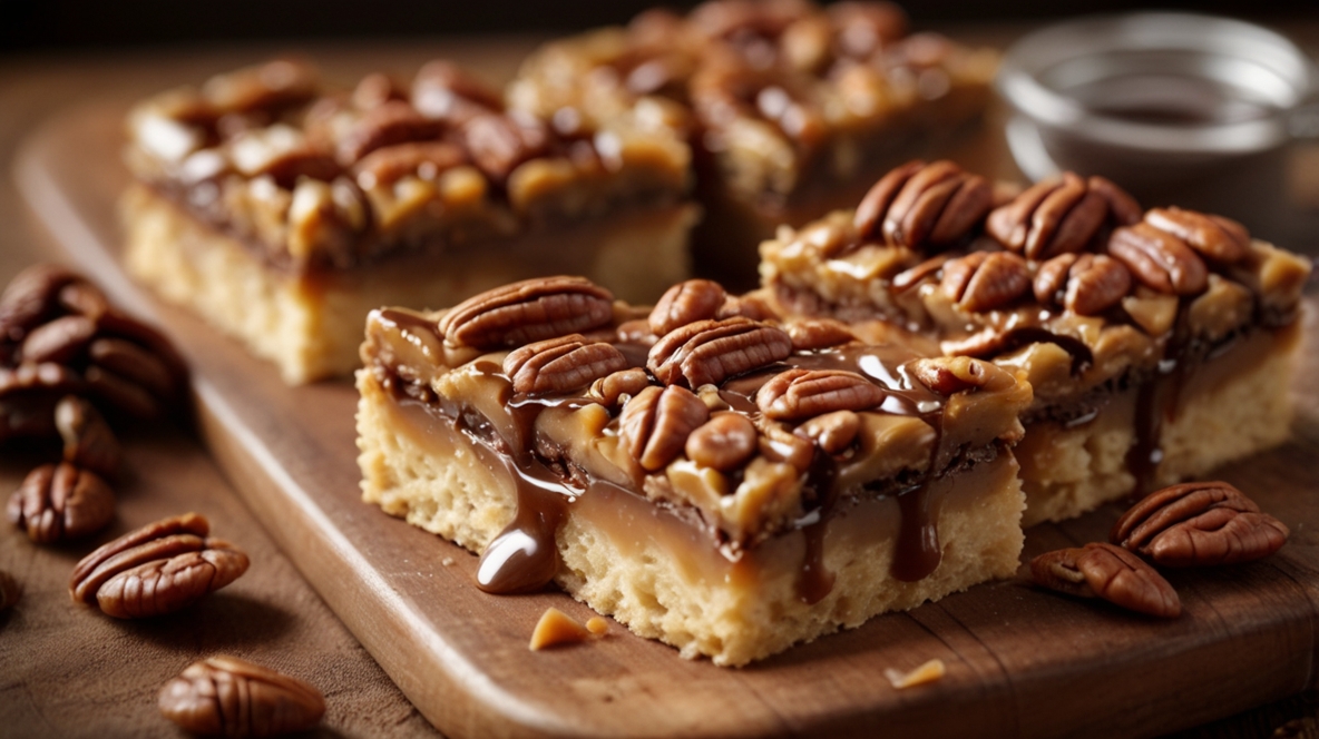 Pecan Turtle Bars