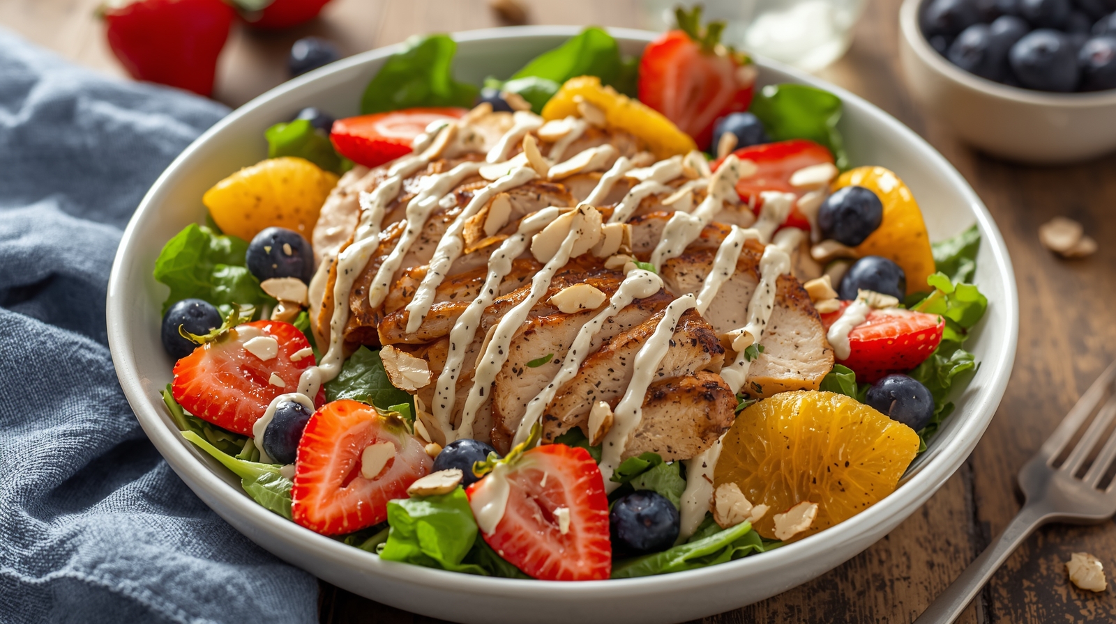 Strawberry Poppyseed Chicken Salad
