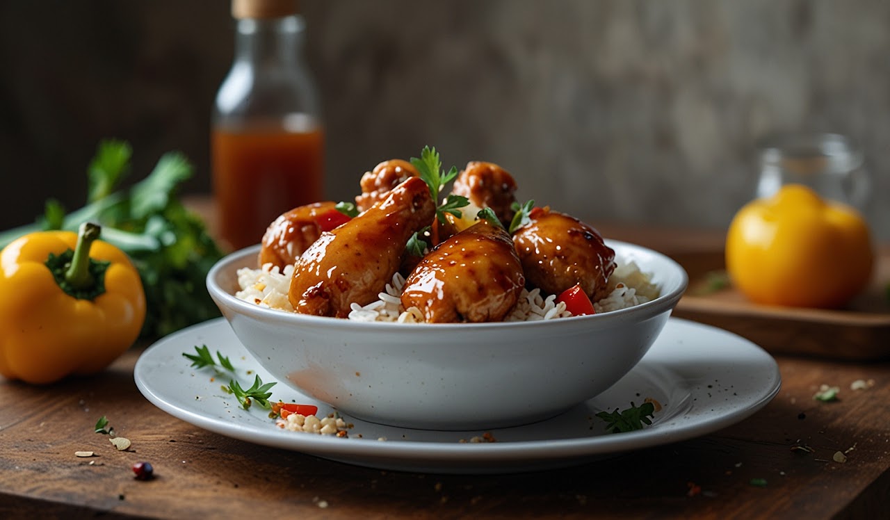 One-Pan Honey BBQ Chicken Rice