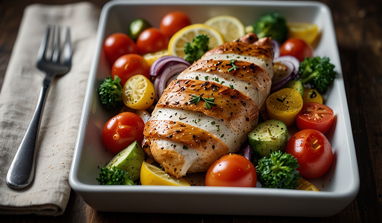 Sheet Pan Greek Chicken & Veggies
