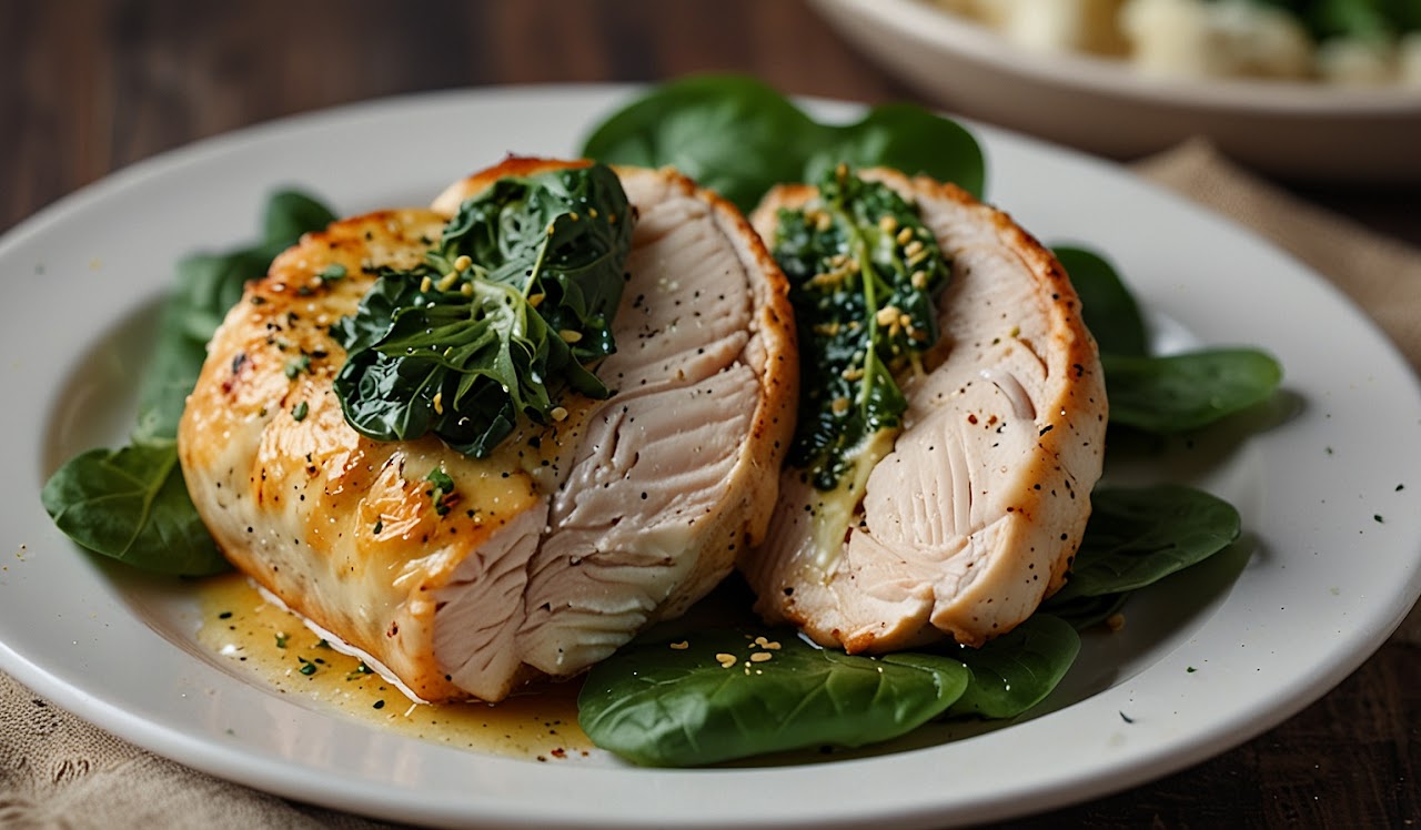 Spinach Ricotta Stuffed Chicken