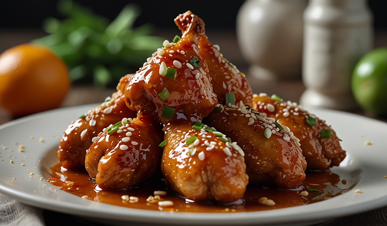 Sticky Orange Chili Chicken