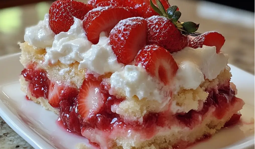 Strawberry Shortcake Casserole