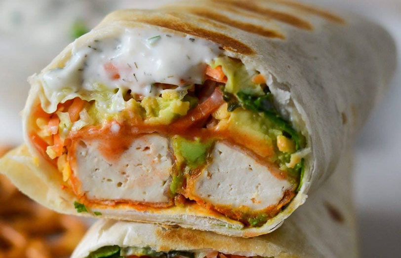 Buffalo Tofu Wrap