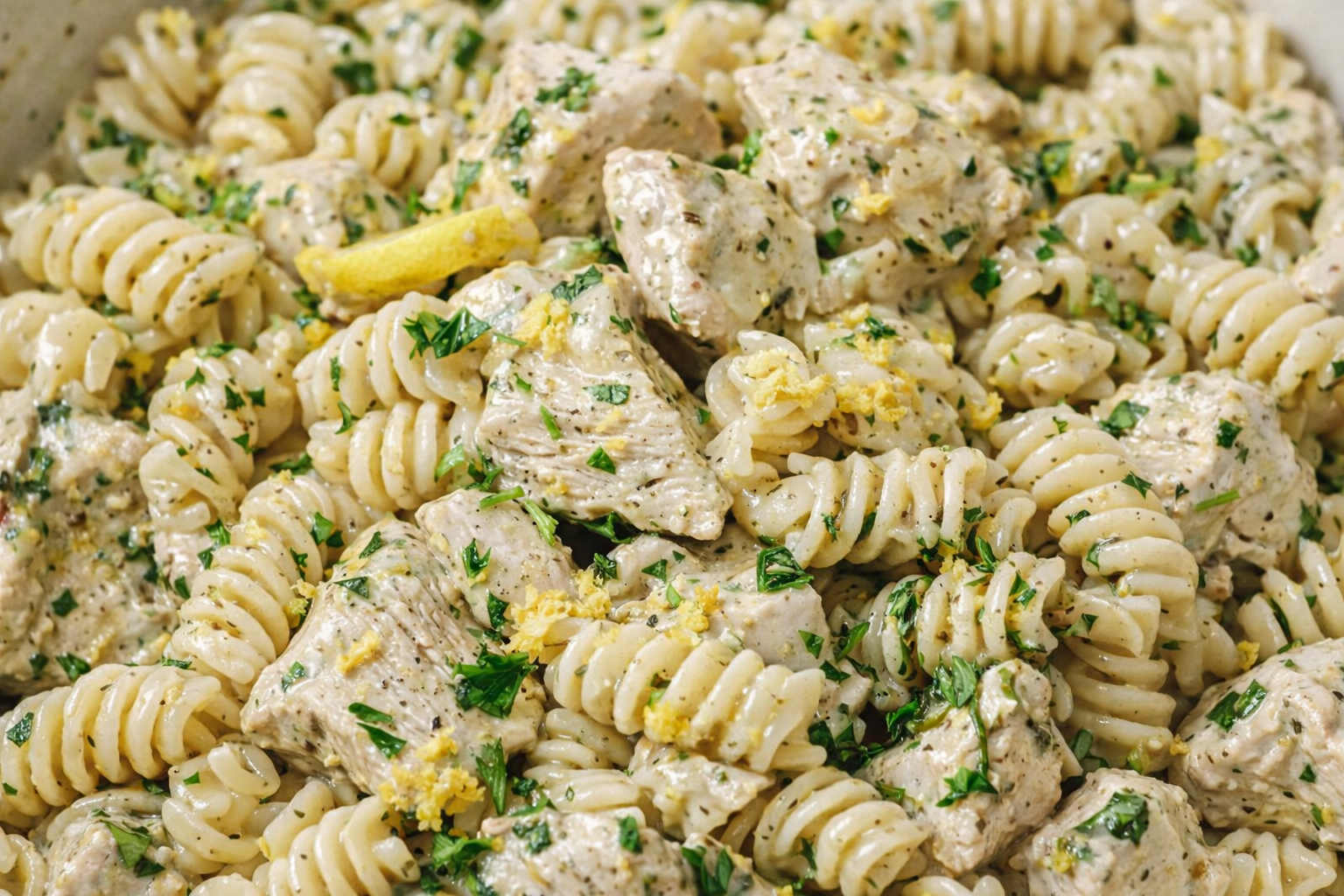 Gluten And Dairy Free Lemon Chicken Pasta Bake