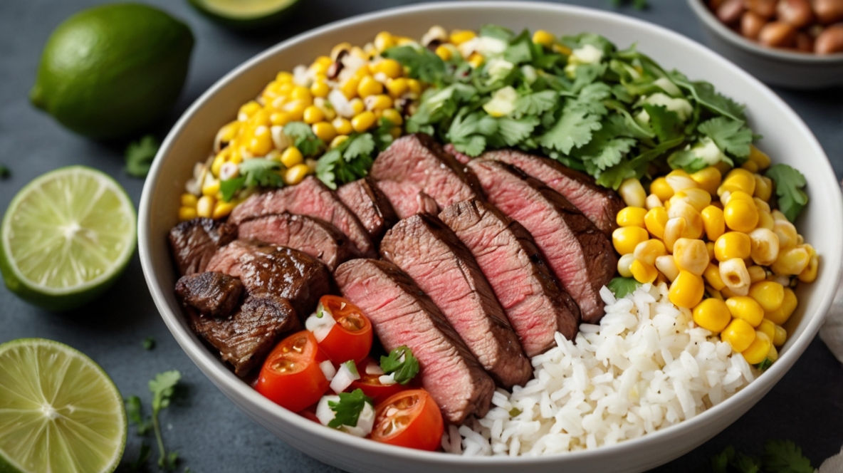 Cilantro Lime Steak Bowls