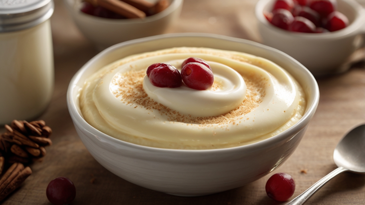 Homemade Eggnog Pudding