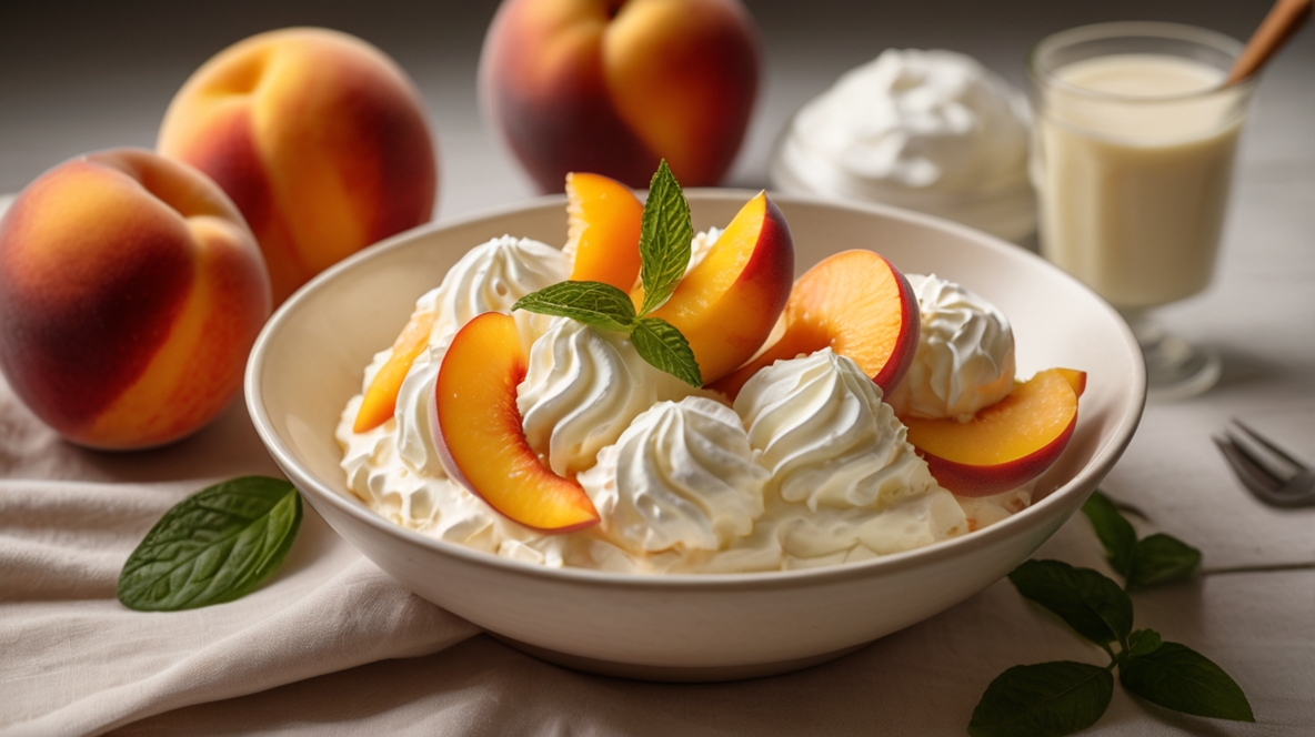 Peach Cheesecake Salad