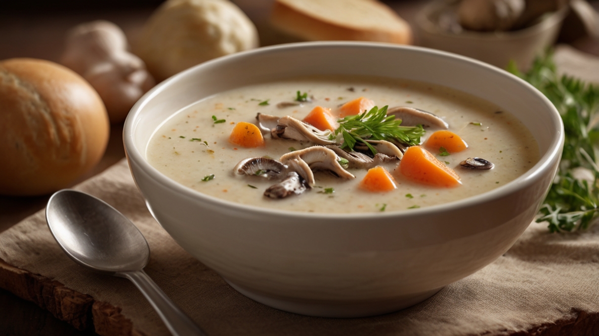 Rotisserie Chicken Mushroom Soup