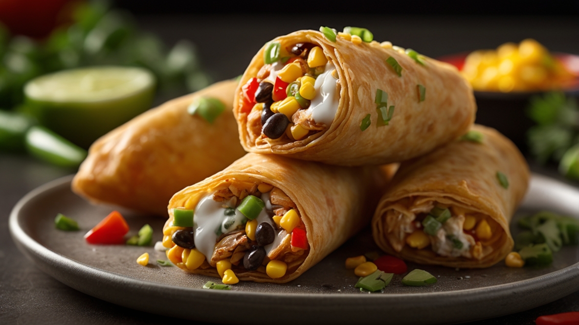Southwest Chicken Egg Rolls