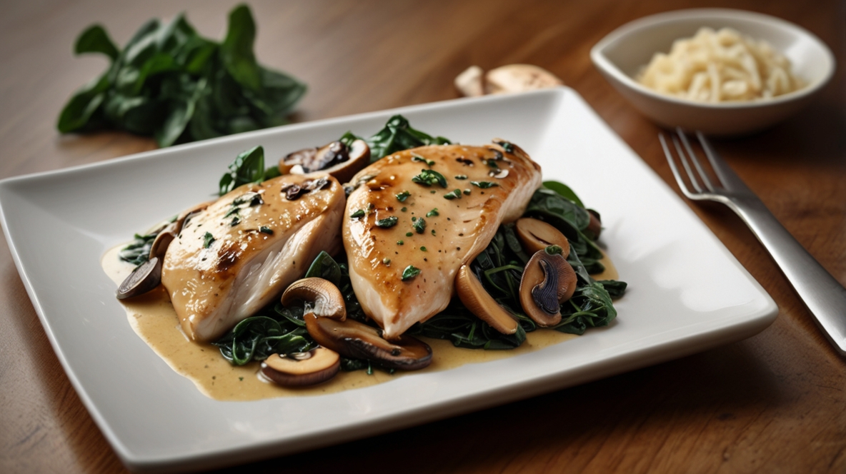 Chicken Spinach Mushroom Recipe