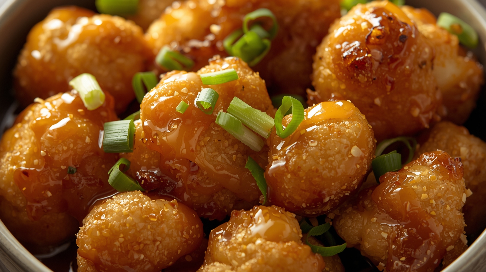 Honey Garlic Baked Cauliflower