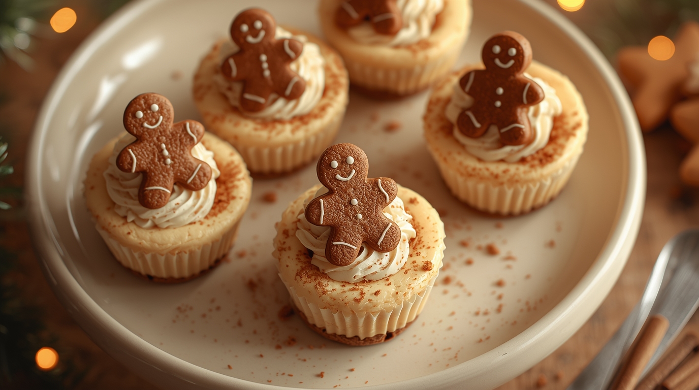 No-Bake Gingerbread Cheesecake Cups