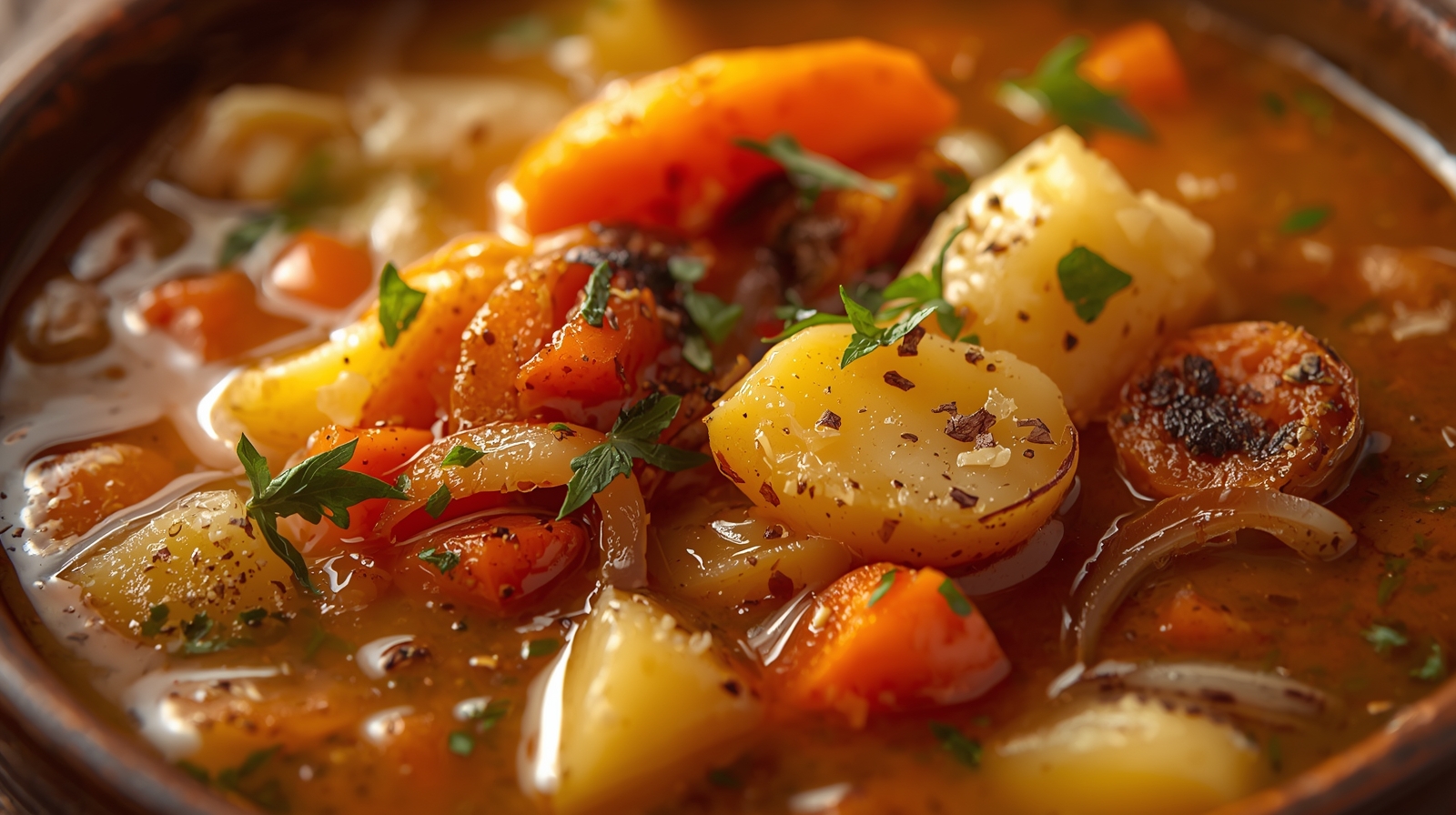 Delicious Roasted Winter Vegetable Soup