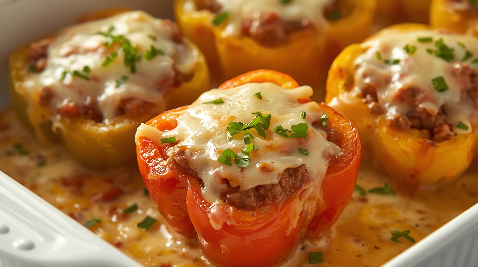 Easy Cheeseburger Stuffed Peppers Recipe
