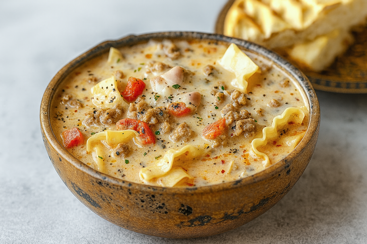 Easy Alfredo Lasagna Soup Recipe