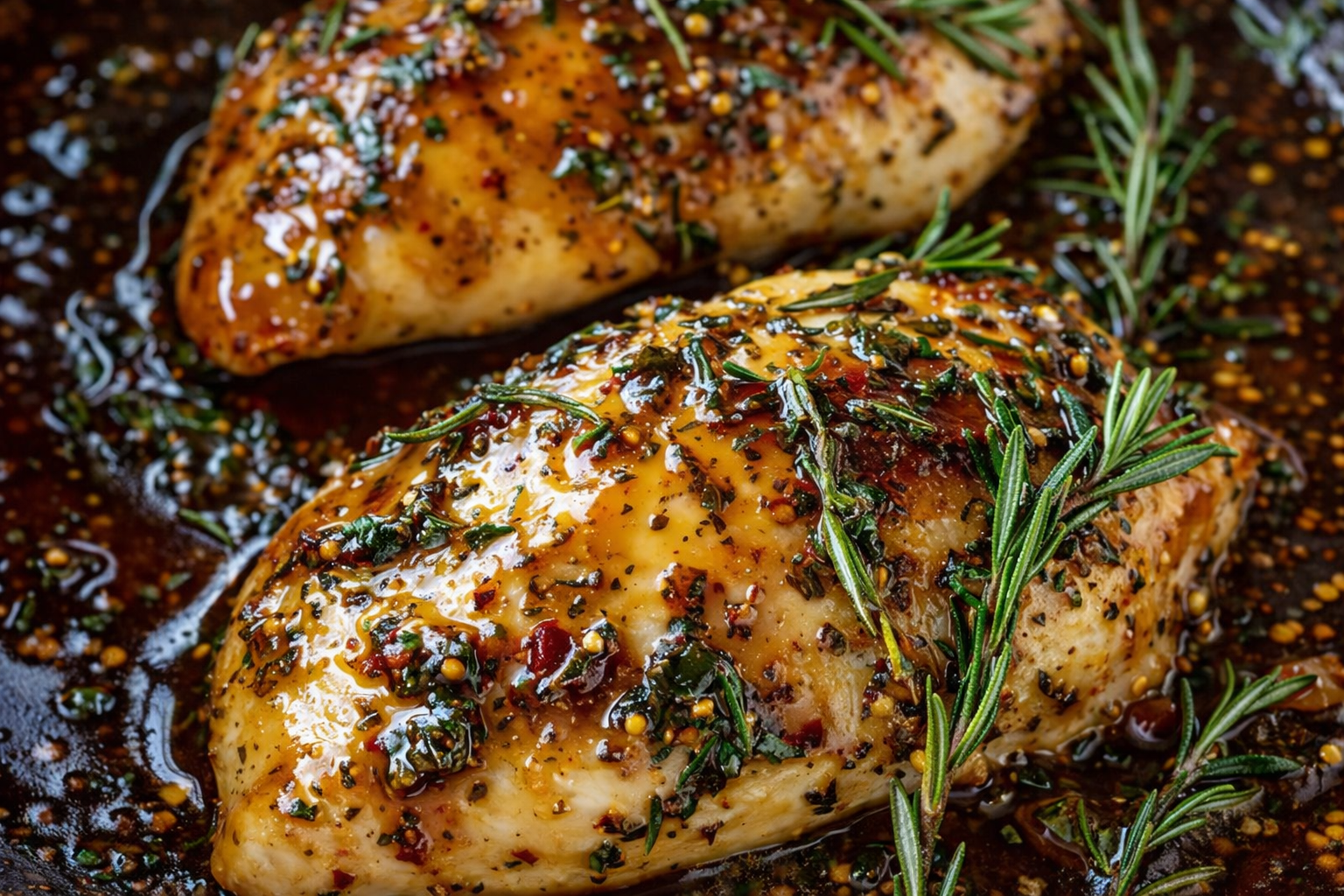 Rosemary-Infused Baked Dijon Chicken