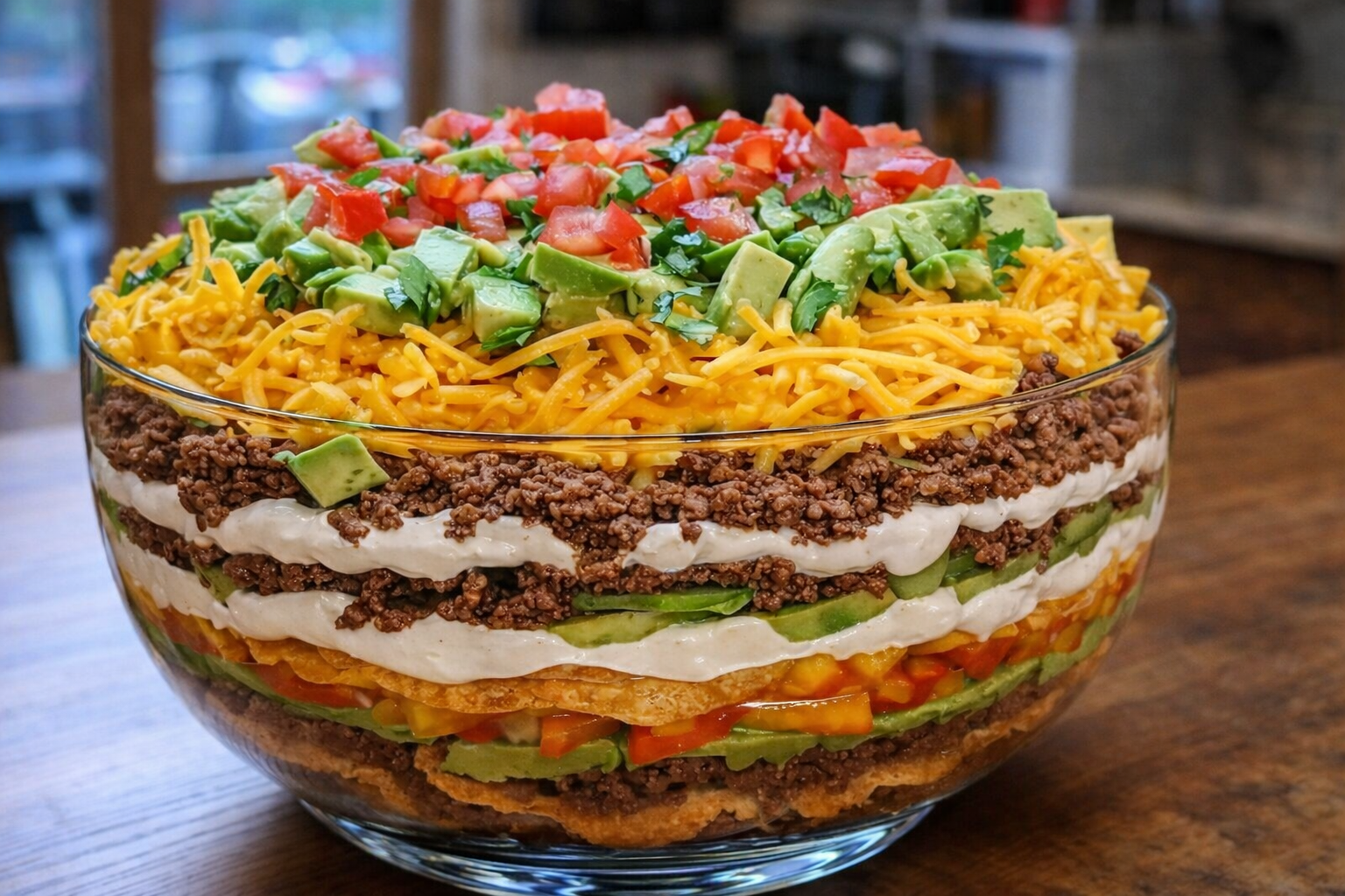 Seven Layer Taco Salad