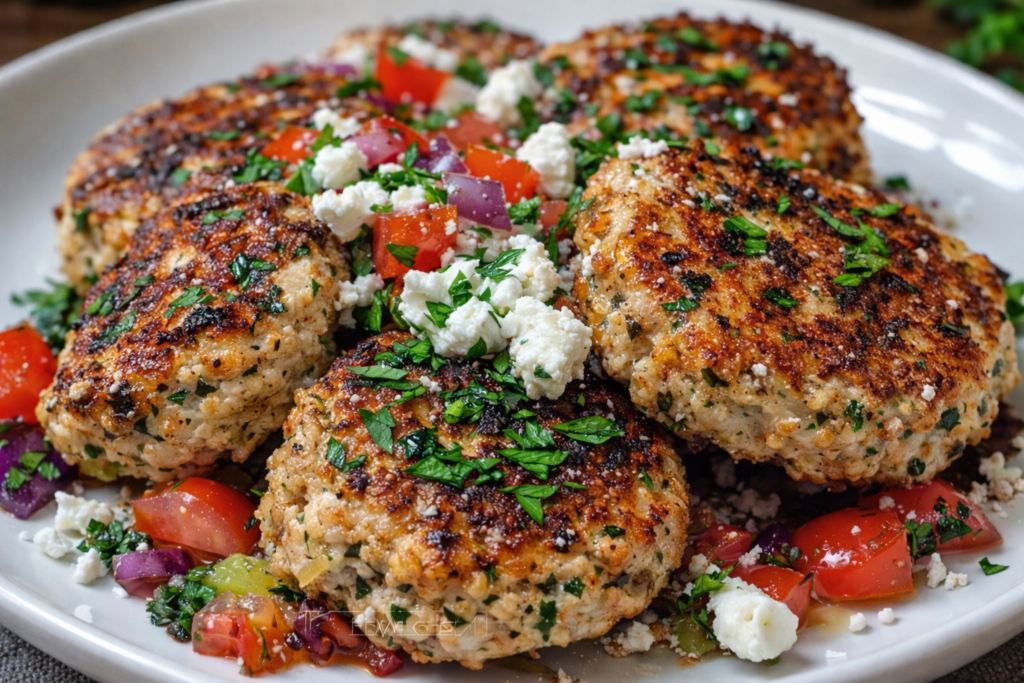 Mediterranean Chicken Patties