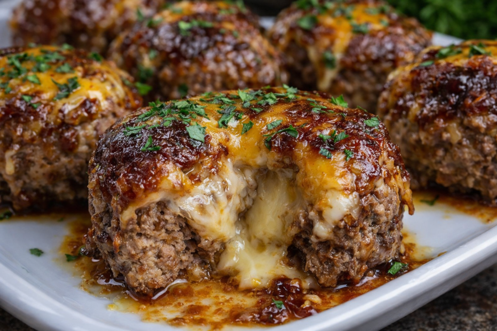 Cheesy Stuffed Meatloaf