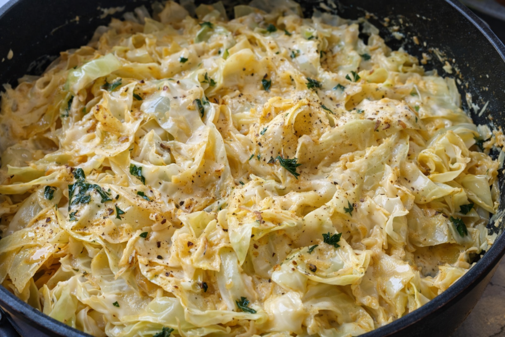 Cabbage Alfredo