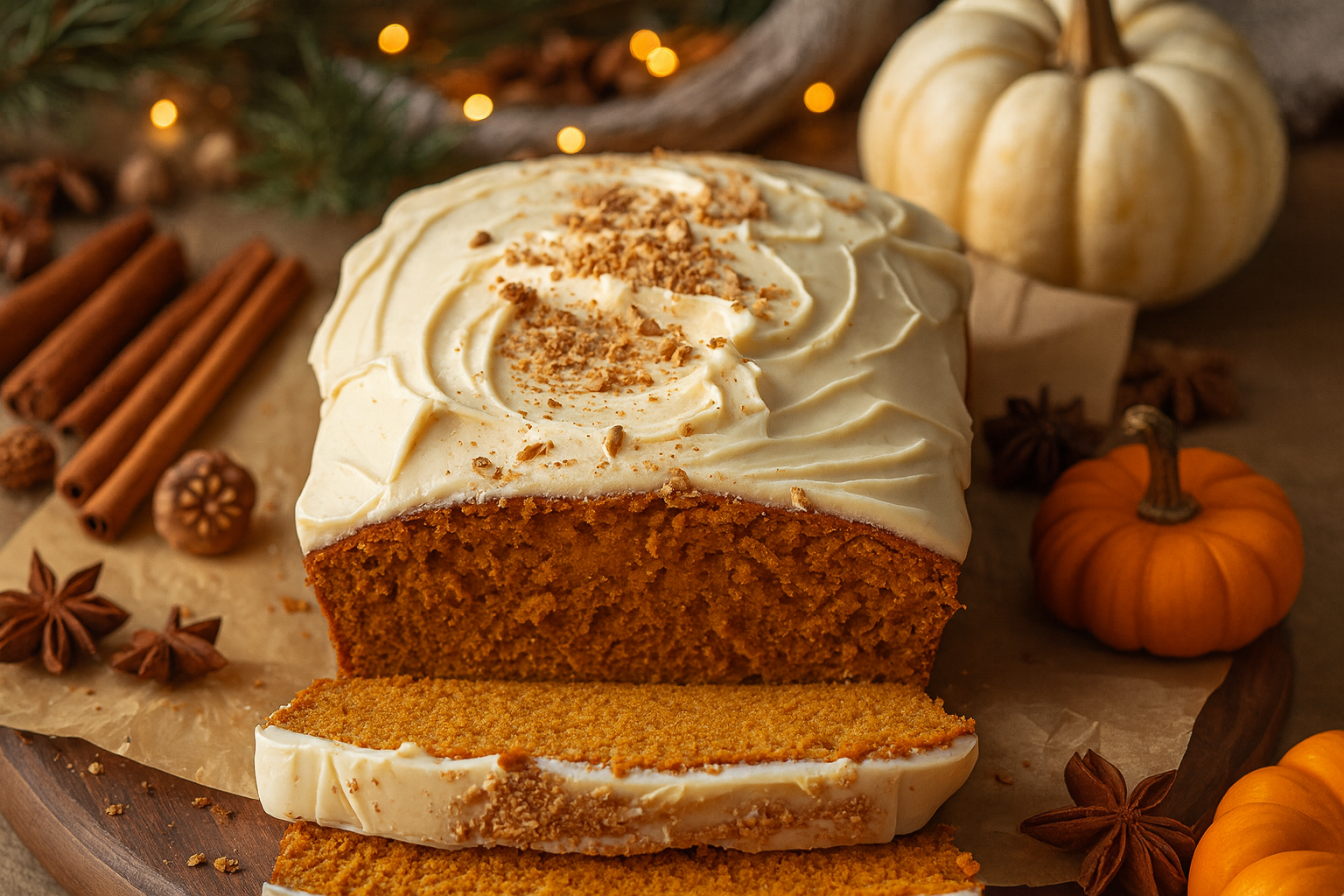WINTER STYLE PUMPKIN LOAF CAKE
