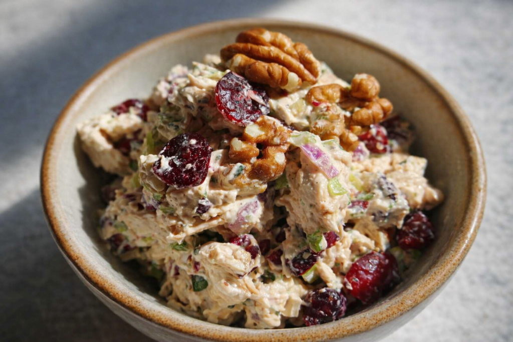 Cranberry Walnut Chicken Salad