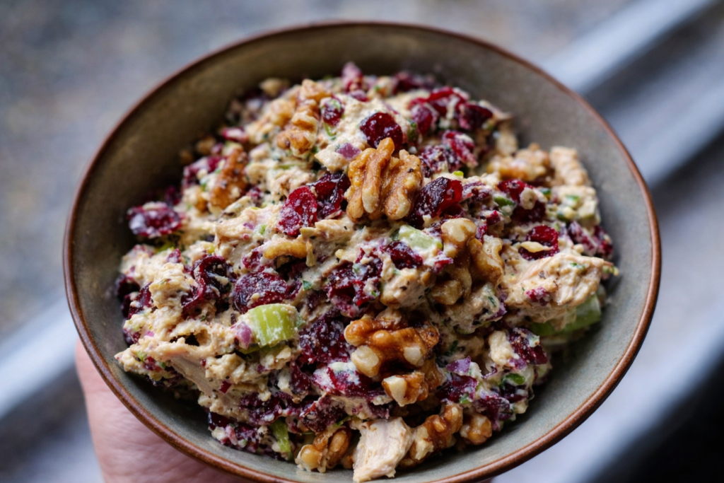 Cranberry Walnut Chicken Salad