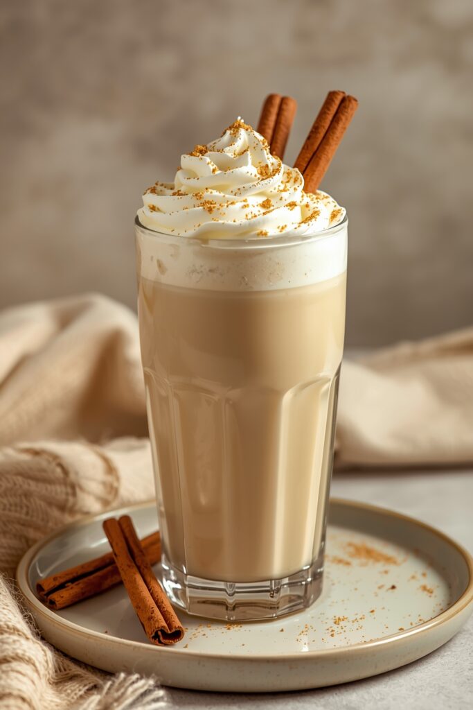 Homemade Creamy Eggnog Latte