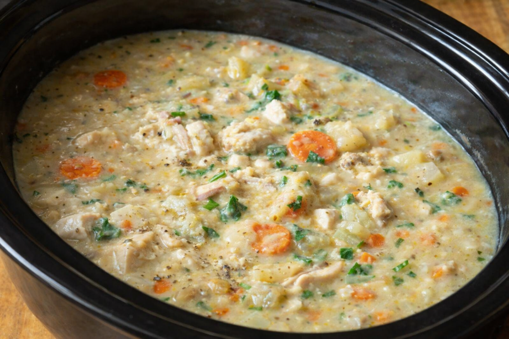 Easy Crockpot Chicken Potato Soup