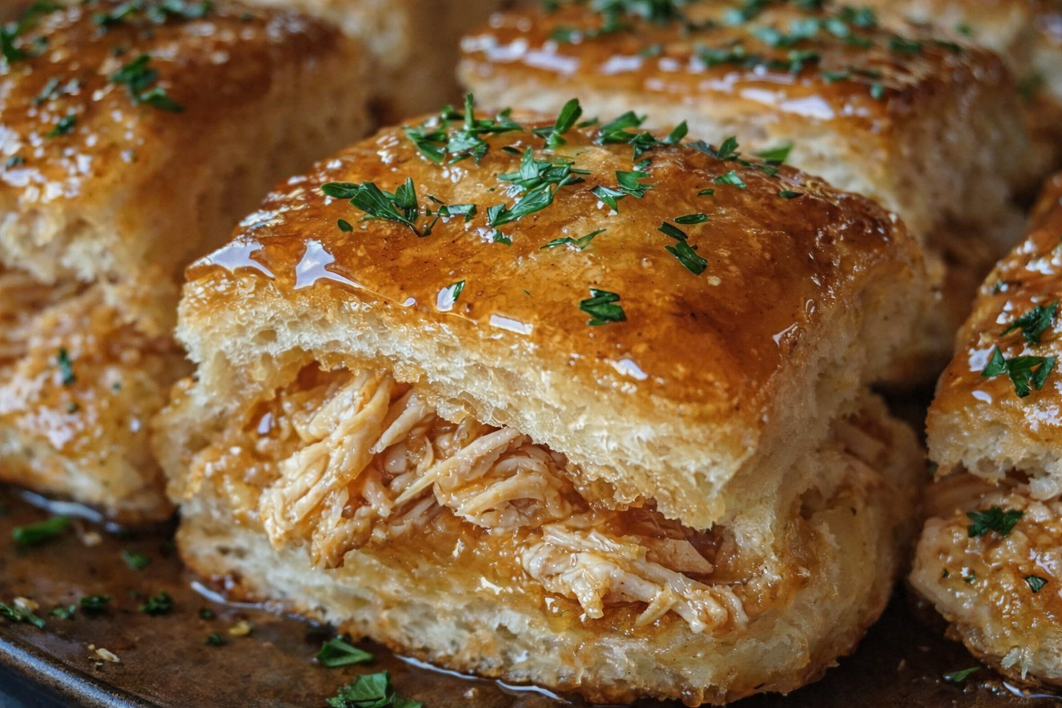 Sweet Honey Butter Chicken Biscuit Sandwiches