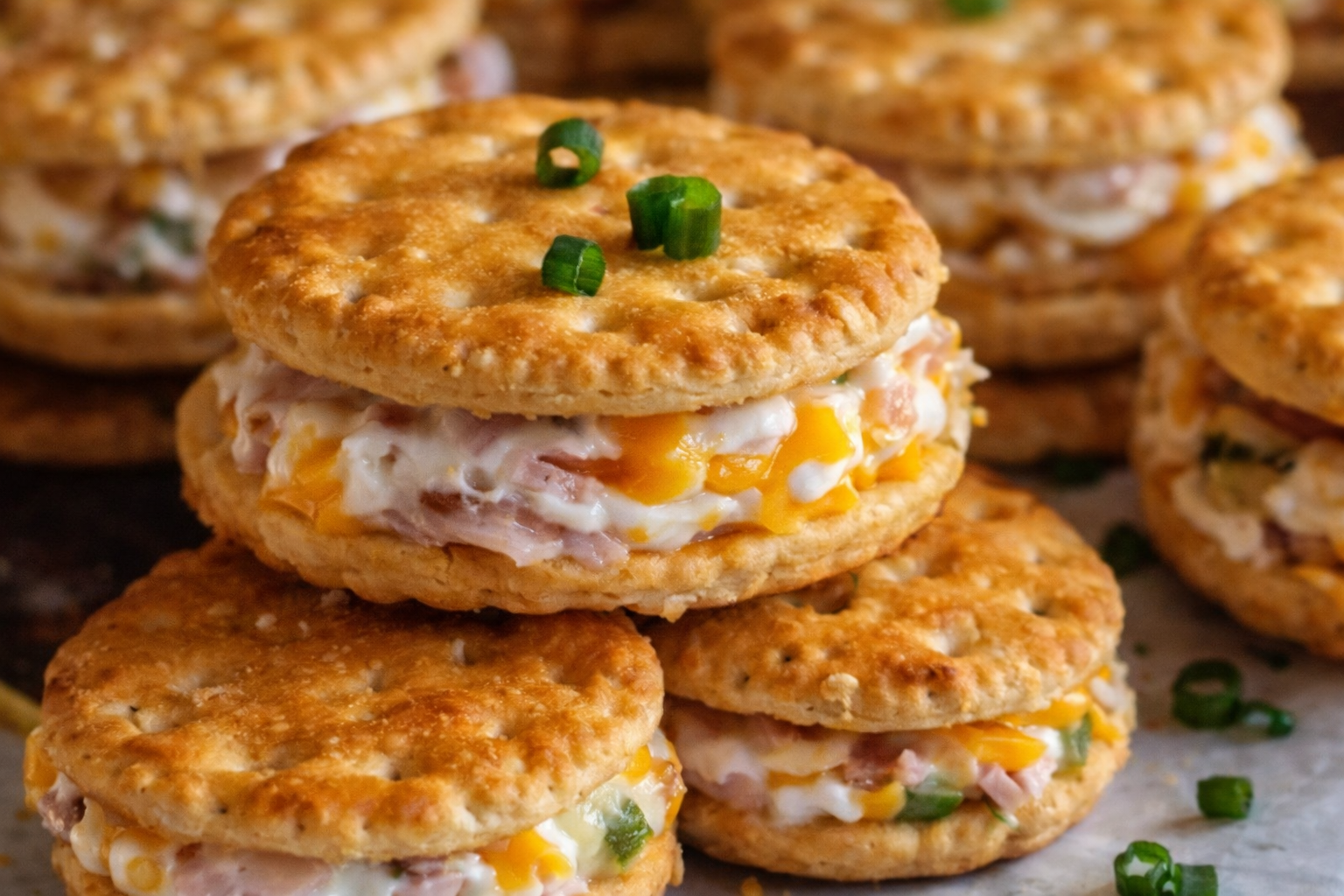 Ritz Cracker Party Sandwiches