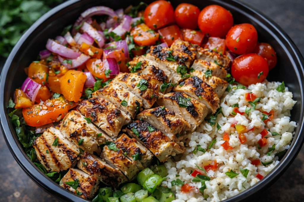 Healthy Greek Chicken Bowls