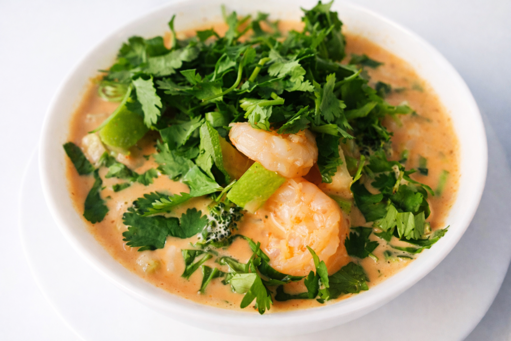 Shrimp Coconut Curry Soup