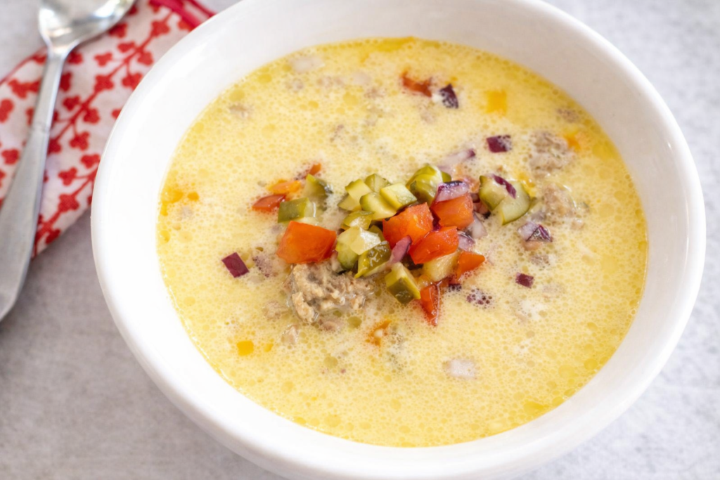 Keto Cheeseburger Soup